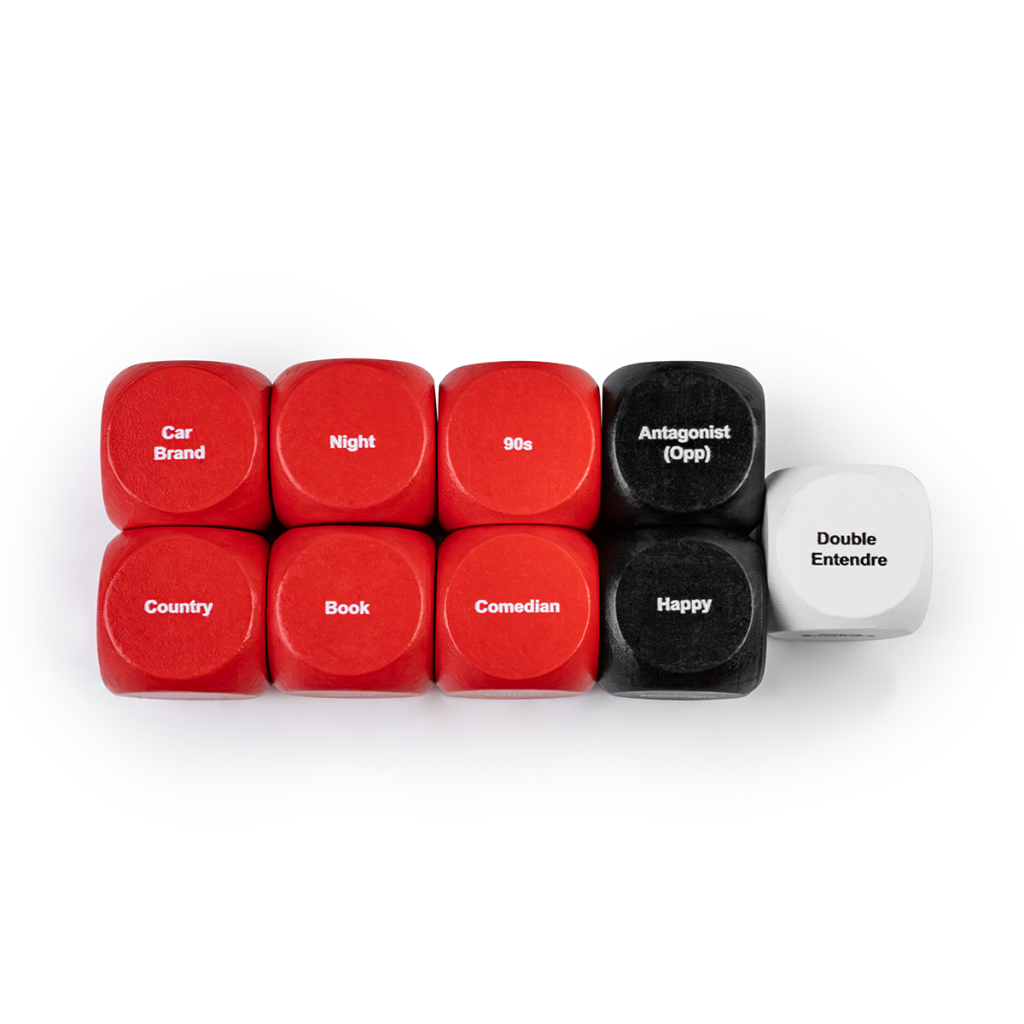 Rapping Dice laid out